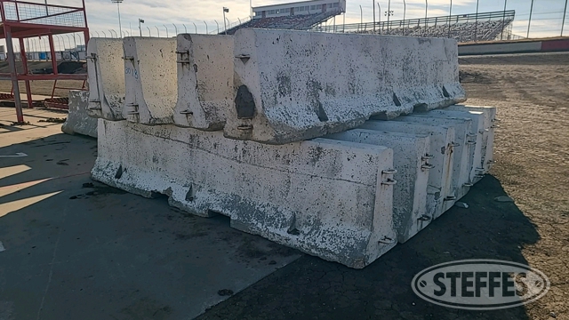 (10) Concrete Jersey Barriers, 12.5'